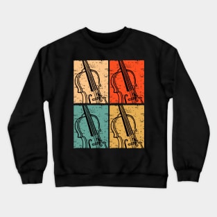 Vintage Violin Design Crewneck Sweatshirt